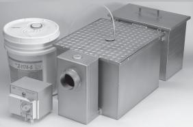 GREASE INTERCEPTORS Z1174 GREASE EATING BACTERIA DOSING UNIT (See chart for pricing) PREFIXES Z Acid Resistant Coated Fabricated Steel* ZS All Type 304 Fabricated Stainless Steel ZS1174 shown.