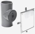CLEANOUTS Z1447 CLEANOUT TEE with Square Wall Access Cover S (Specify pipe size in inches and type of outlet.) DESIGNATION TYPE Pipe Size/Outlet Type No-Hub......................... 2NH, 3NH, 4NH, 6NH Hub x Spigot.