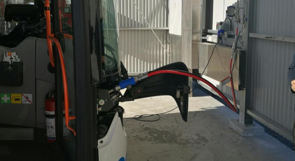 15 Figure 7. CNG bus left for filling at station in city of Vaasa. Photo by the author. 2.4.2 LNG station LNG is natural gas stored as a super-cooled liquid typically between -120 and -170.