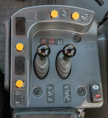 Control Panel Sealed against moisture and dirt, the centralized switch panel with LEDs provides reliability and ready access to frequently required functions, even while wearing gloves.