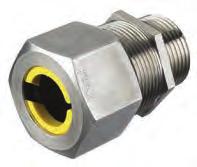 Kellems Wire anagement Products Straight ale Cord Connectors Form Size 2-4 UL Listed to Type 4, 4X, 12 and 13 IP66* SUITABILITY Straight ale NPT Hub Size ¾ ¾ 1 1 Cord Dia. (mm).06"-.13" (1.6-3.2).