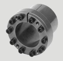 Friction Bushes CLK Couplings Easy assembly and disassembly No keyways required Simple axial and rotational adjustment Ideal for timing pulleys Simple machining requirements Code Size Axial Thrust