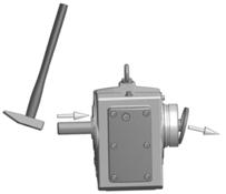 dismantled from a shaft with a shoulder using the following device, for example.