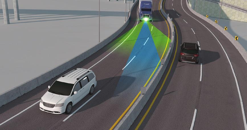Drives too close to the lead vehicle Is in the same lane as the vehicle in front Therefore the driver should complete the lane change maneuver without reducing the