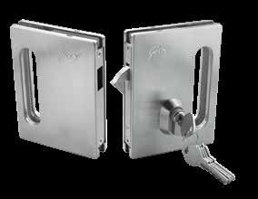 24 Glass Door Lock-03 Product code 5513 LKYGDL003 Claw type deadbolt arrangement for secure privacy Operated