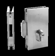 25 Glass Door Lock-05 Product code 5515 LKYGDL005 Deadbolt arrangement for secure privacy Operated with