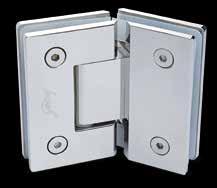 36 Glass to Glass Hinge 135 Degrees Product code 7603 LKYAHSH03 Developed for firm connecting of glass door with fixed glass at 135 degrees Made of SS 304 which makes