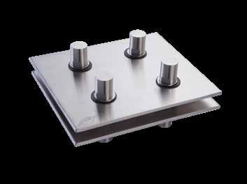 88 Splice Plate 200 mm Product code 5581 LKYSFG043 Splice Plate 200 mm Two point holding with each fin part Silicon rubber gasket and nylon bush prevent glass damage SS 304 material which makes