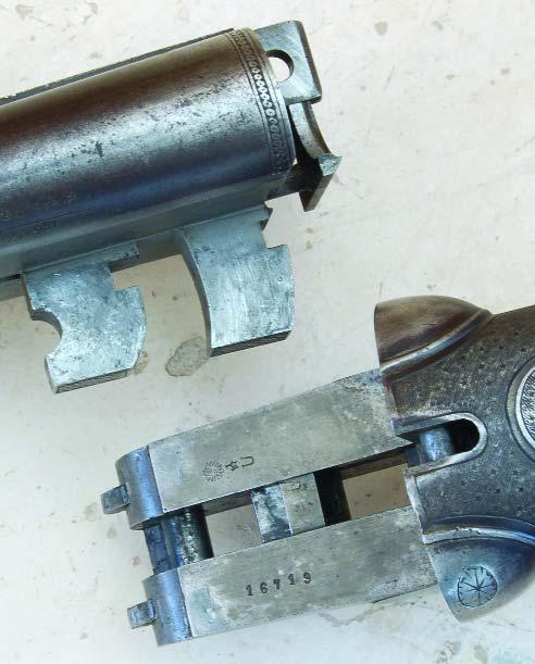 Examples are cocking cams of bolt guns, hand and ratchet mechanisms in revolvers, locking/unlocking cams in pumps and autoloaders, locking lugs in bolt actions and trigger sear surfaces.