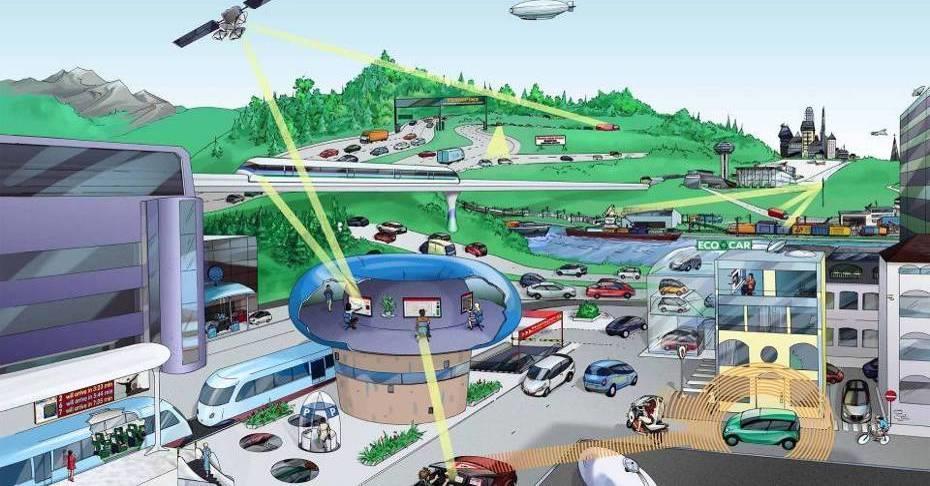 Smart Traffic: integrated traffic concepts Solutions to increase traffic and energy efficiency Airport links provide a reliable, traffic-jam-free way to reach the center city Telematics applications