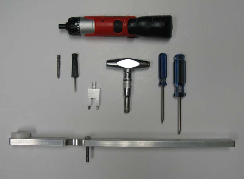 Service Tools Power Driver (not supplied) Pin Removal Tool Torx Drivers T-10 & T-25 (not