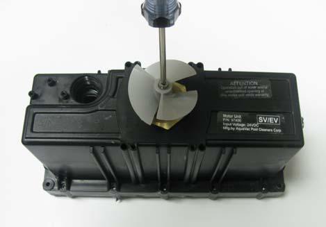 Motor Box Removal Rotate motor slightly to remove drive output shaft from side of