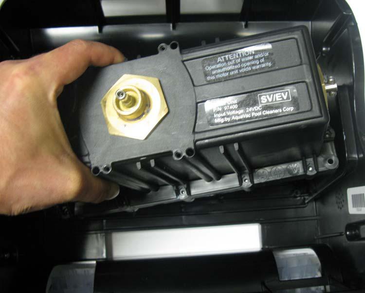 Note: The motor assembly is a sealed unit and cannot be serviced, only replaced.