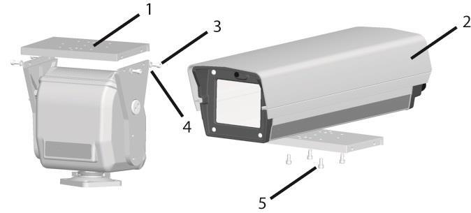8.2 Mounting a Camera Housing to the OTT Platform The mounting plate has a set of eight Ø7 mm holes equally spaced on a 101.6 mm (4 ) PCD and seven other Ø7 mm holes. Fig.