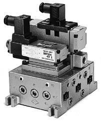 Port Electro-Pneumatic Proportional Valve Related Products: A solenoid valve for actuating a cylinder and an electro-pneumatic proportional valve for pressure control have been integrated into a