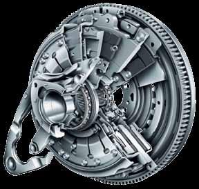 This is why the wet double clutch is predominantly used with high-torque engines.