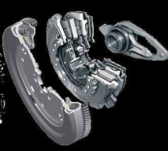 Technology 2 Design and operating principle of the dry double clutch system Three core components make up the double clutch system: dual mass flywheel (DMF), double clutch and engagement system.