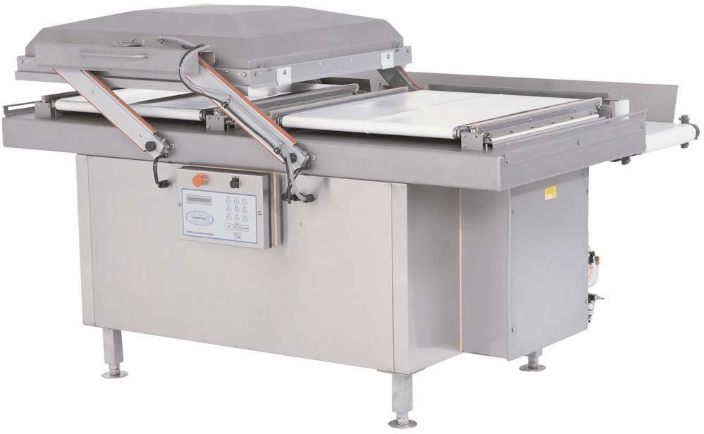 Automatic System MODEL 650-A Ideal for packaging large products such as fresh meat, 40 lbs cheese blocks, frozen blocks, etc.