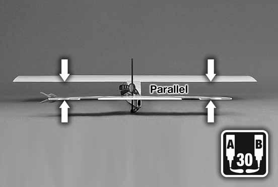 Check the stab again and repeat this process until the stab and wing are parallel. We recommend also confirming the stab is square with the fuse centerline.