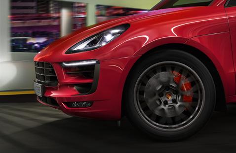 Its brake system larger at the front including Porsche Dynamic Light System the design of the Macan GTS.