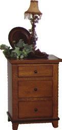BROOKSTONE ITEMS SHOWN IN ROOM: [405] 3 DRAWER NIGHT STAND W: