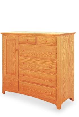 SHAKER ITEMS SHOWN IN ROOM: [605] 3 DRAWER NIGHT STAND W: 22½ D: