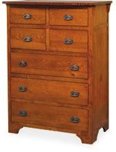 [2820] 7 DRAWER CHEST W: 40 D: 21½ H: 53¾ [2892-S] QUEEN BED WITH STORAGE