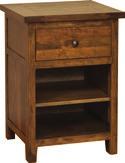TIMBER MILL ITEMS SHOWN IN ROOM: [2905] 3 DRAWER NIGHT STAND W: 21¼ D: