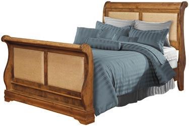 FOOTBOARD H: 38½ [3189] STORAGE RAILS H: 17¾ L: 81 6 DRAWERS W: 21 H: 10 AVAILABLE: (Not Shown) [3101] 1 DRAWER NIGHTSTAND [3181]