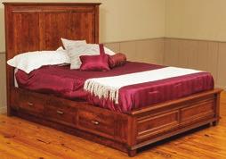 H: 7½ [3282-S] QUEEN BED WITH STORAGE FOOTBOARD W: 66 5 /8 L: 86¾ HEADBOARD