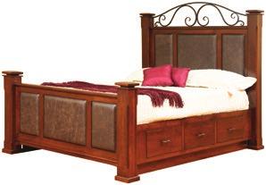 BRECKENRIDGE ITEMS SHOWN IN ROOM: [3482] QUEEN BED W: 69 1 /2 L: 92 HEADBOARD H: 68 1 /2 FOOTBOARD H: 33¾ [3401] 1 DRAWER