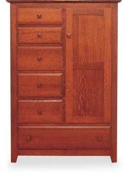 NEW ENGLAND SHAKER ITEMS SHOWN IN ROOM: [305] 3 DRAWER NIGHT STAND W: 22½ D: 19 H: 30¾ [320] 39 CHEST W: 39 D: 22 H: