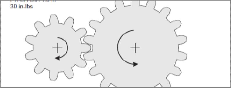 Calculate the gear ratio given the following information: Driven Gear = 65 Teeth Driver