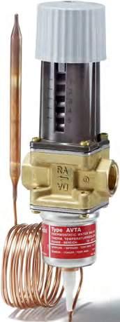 AVTA Thermostatic Operated Valves The AVTA are used for proportional regulation of flow volume, depending on the temperature setting. These valves are used for industrial and hydraulic applications.