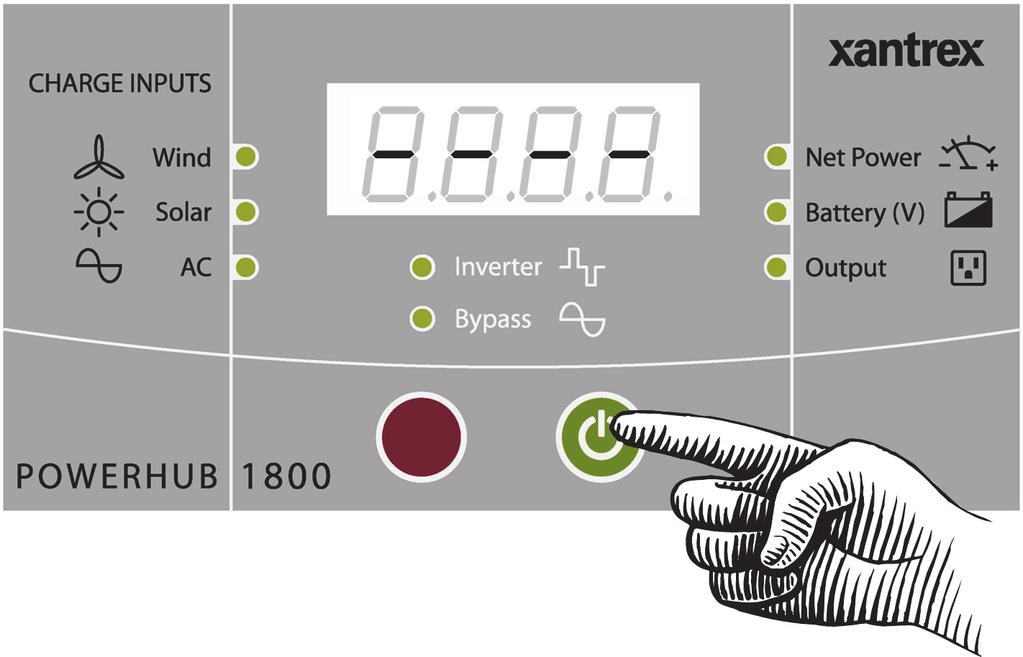 Operation Basic Operation Power On and Off The following figures show what the Inverter Control Panel will look like when the user controls are used.