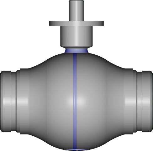 FULLY WELDED HKSF-W 100 RMA-ball valves type HKSF-W