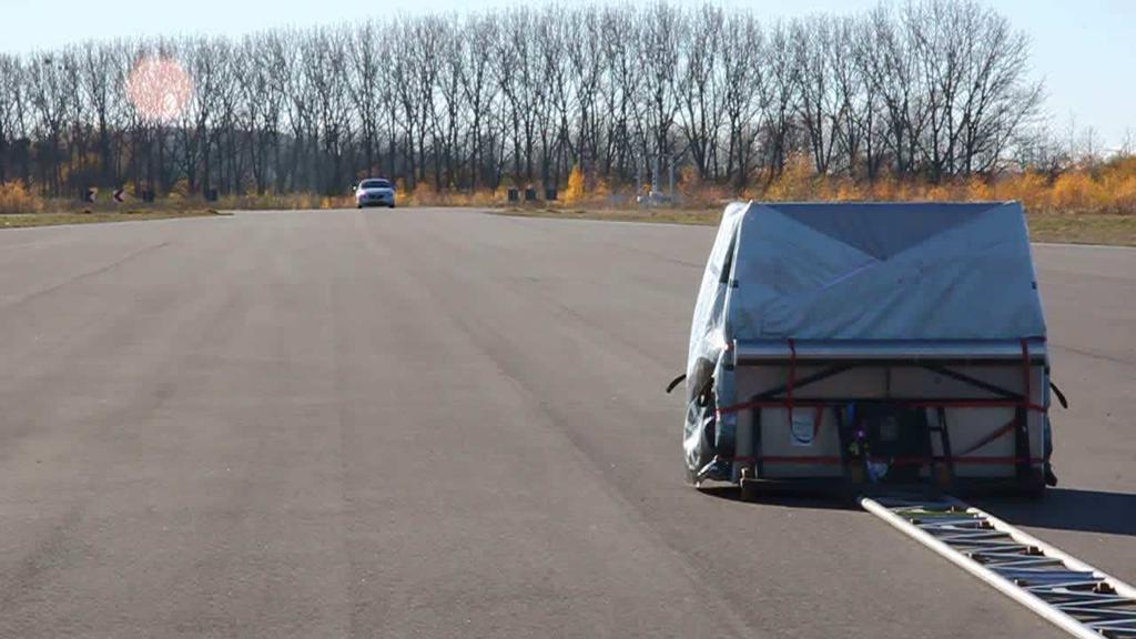 EuroNCAP AEB tests driving with
