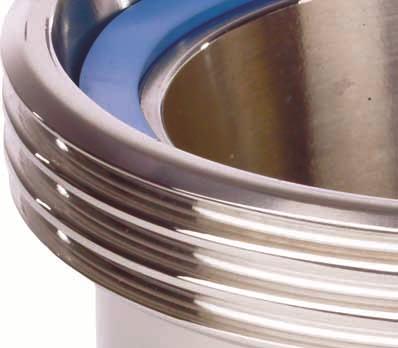 FOOD COUPLINGS DIN 11851 B.3. TEMPERATURE -30 C / -22 F up to 120 C/ 248 F Hose, coupling, assembly method and seal must be chosen in relation with the disired temperature and working pressure.