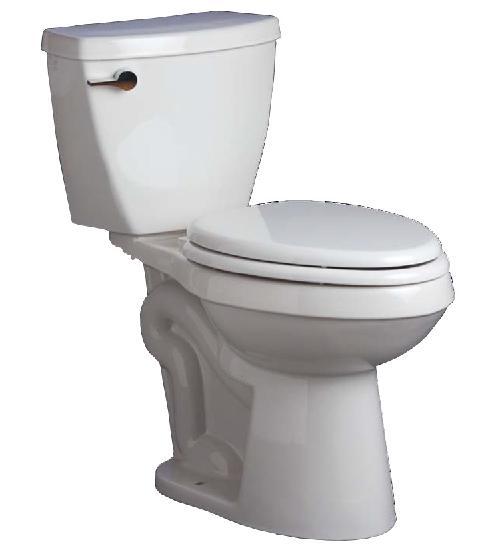 Toilet Mirabelle Bradenton Elongated/12" RI Toilet; White; 1.