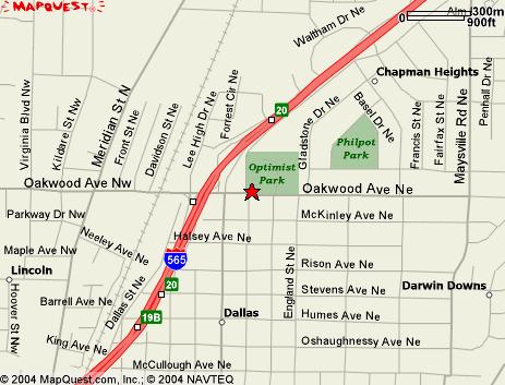 703 Oakwood Ave, Huntsville, AL, 256-427-5775 If you are on the Memorial Parkway, exit on Oakwood going east. The Optimist Recreation Center is the 2 nd left past Andrew Jackson Way.