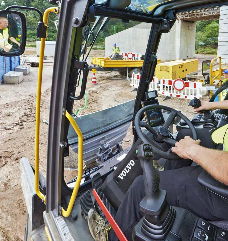 Cab Volvo s industry-leading cab provides excellent visibility that is crucial for operator comfort, control and safety on your jobsite.