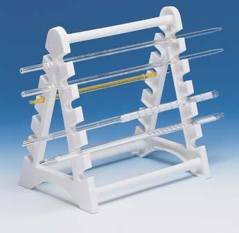 1001314 PIPETTE RACK CIRPIP Portable upright rack for pipettes and thermometers, made of PVC.