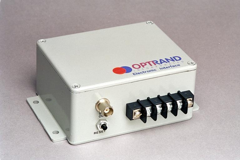 Custom adapters allow Optrand sensors to fit nearly any current control or monitoring system. Integrated baffle for protection against high intensity knock.