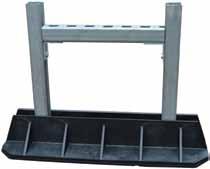 or threaded rod Accepts a full range of strut sizes Adhered rubber mats provide additional roof
