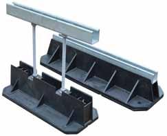 height and length options available Durable recycled rubber reduces vibration and adds stability