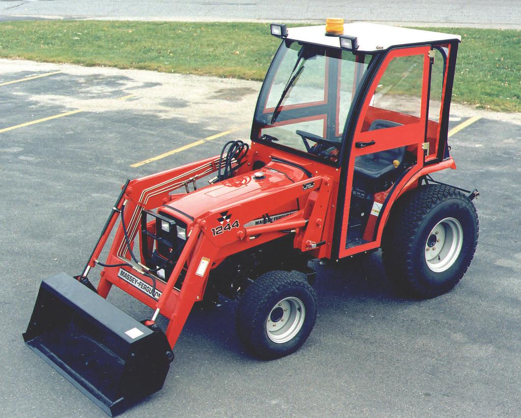 INSTALLATION & OWNER S MANUAL CAB INSTALLATION INSTRUCTIONS FOR MASSEY FERGUSON 233, 428v (gear), 428v (hydro) SOFT SIDED CAB ENCLOSURE (p/n: MF233SS) This Curtis Cab is designed and manufactured for
