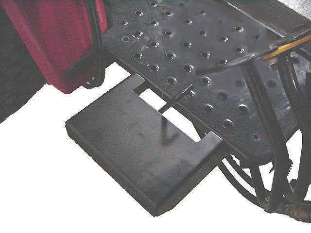 2 Install the floorboard mounts to the underside of the tractor floorboard. (see fig. 2.) Fasten in place using the 8 x.