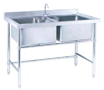 H20B-3T: 3 Tier Stainless Steel Table 1800W x 850H x 700D mm