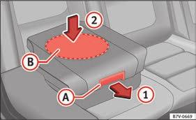 Adjusting the seat belt Guide the automatic three-point seat belt below the side head restraint. Pull the latch plate and slowly place the belt webbing across the child's chest and lap.