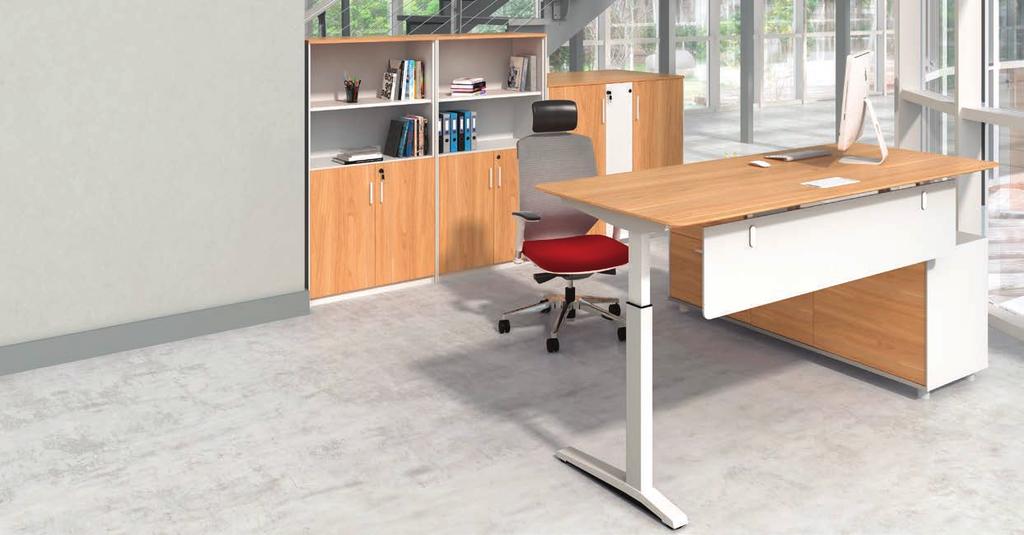 Drawers,Swivel Door and CPU Space. plastic wiring tube for Option. MANUAL LIFTING DESK DIP88L.